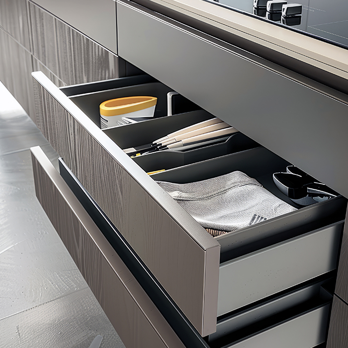 Kitchen interior with organized space